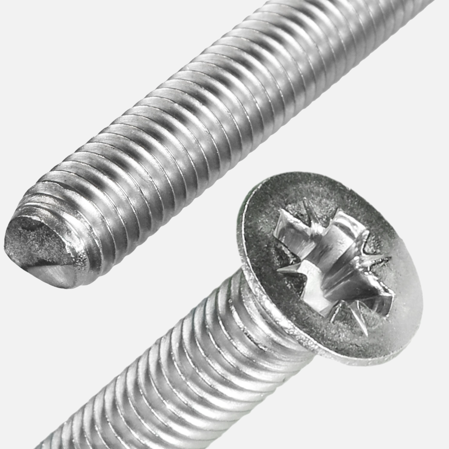 500 Senkschrauben DIN 965 Edelstahl A4 Pozidriv Senkkopf 5x30