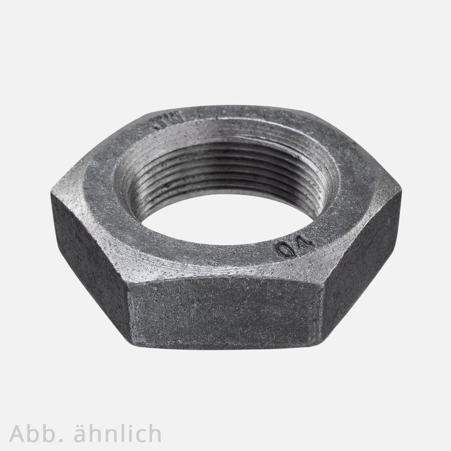 50 Sechskantmuttern M16 - Feingew. 1,5mm - niedrig, Form B - blank - DIN 439