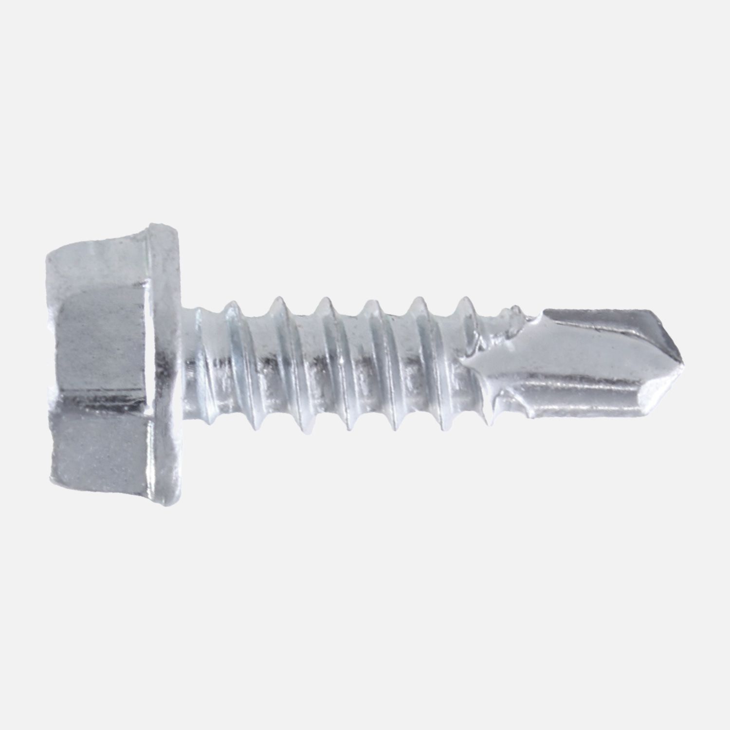 100 Bohrschrauben Form K DIN 7504 mit Sechskant verzinkt 4,2x16