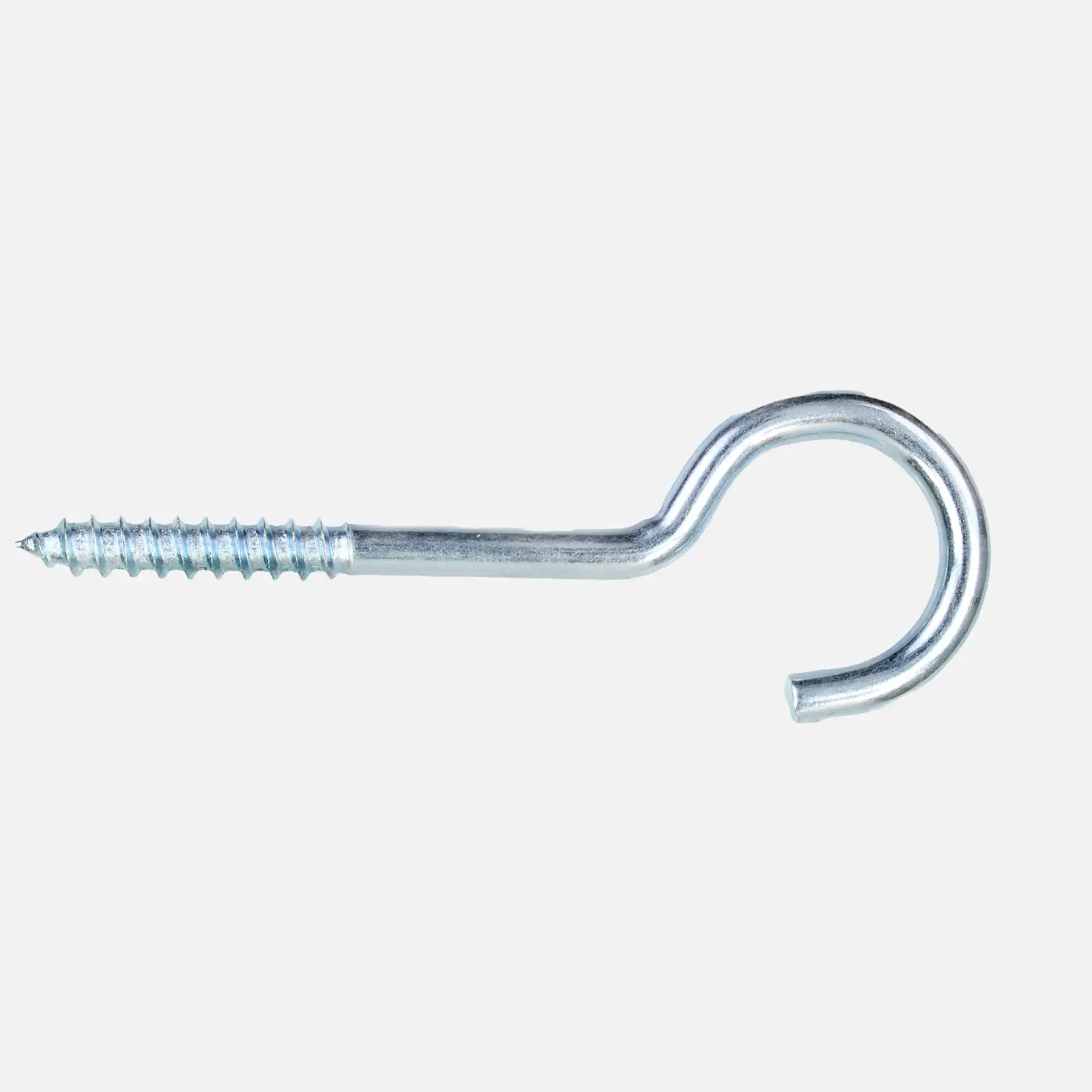 15 Wäscheleinenhaken, große Öse, Stahl, galv. verzinkt, 5,5x80mm