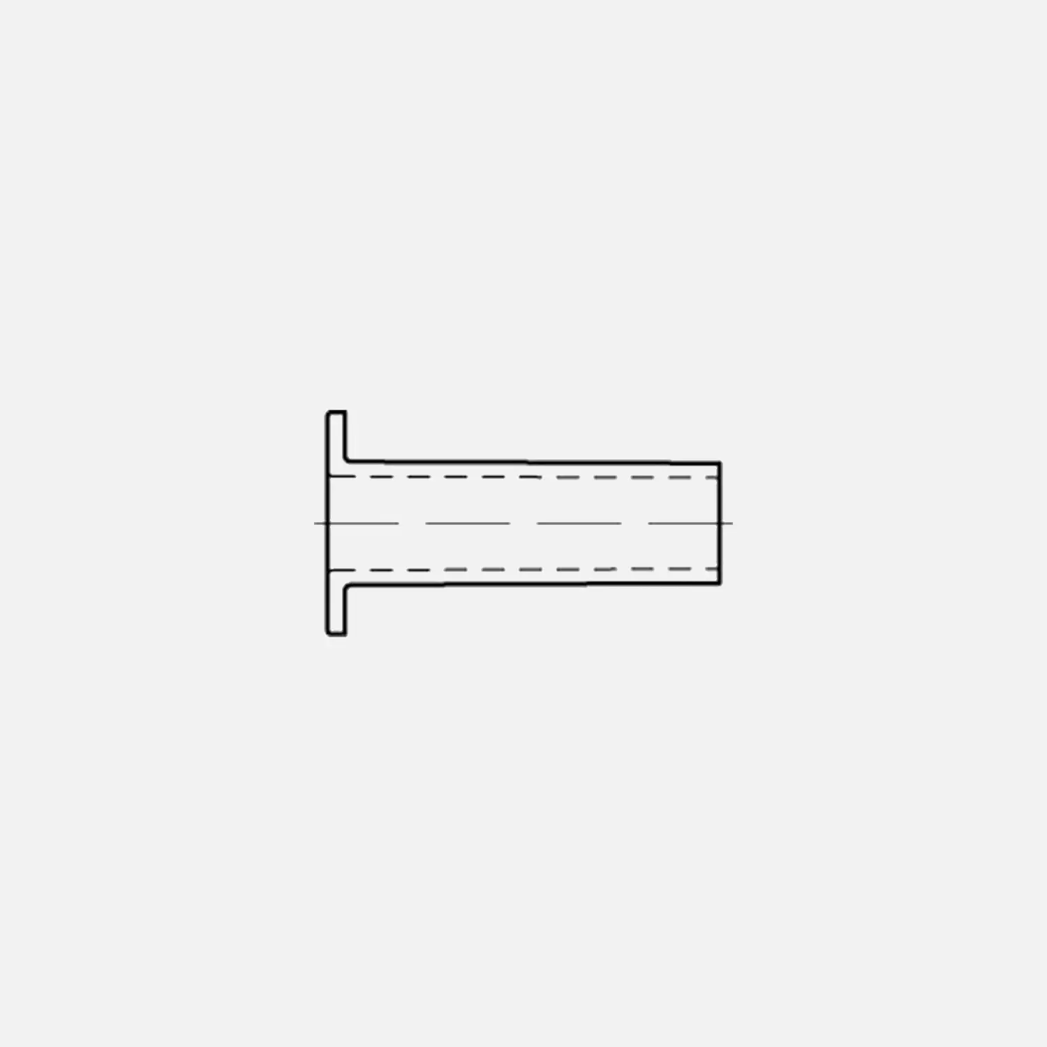 100 Hohlnieten 5x20 mm - für Brems- und Kupplungsbeläge - DIN 7338 - Kupfer