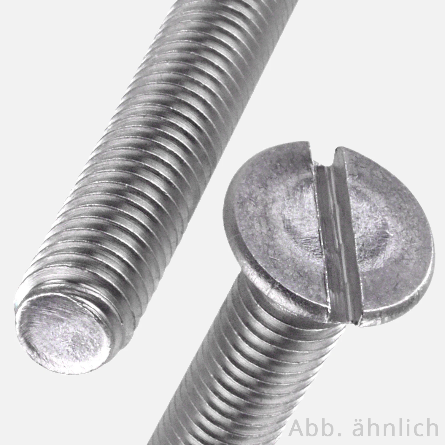 10 Senkschrauben M16x25 mm - DIN 963 - Edelstahl A4