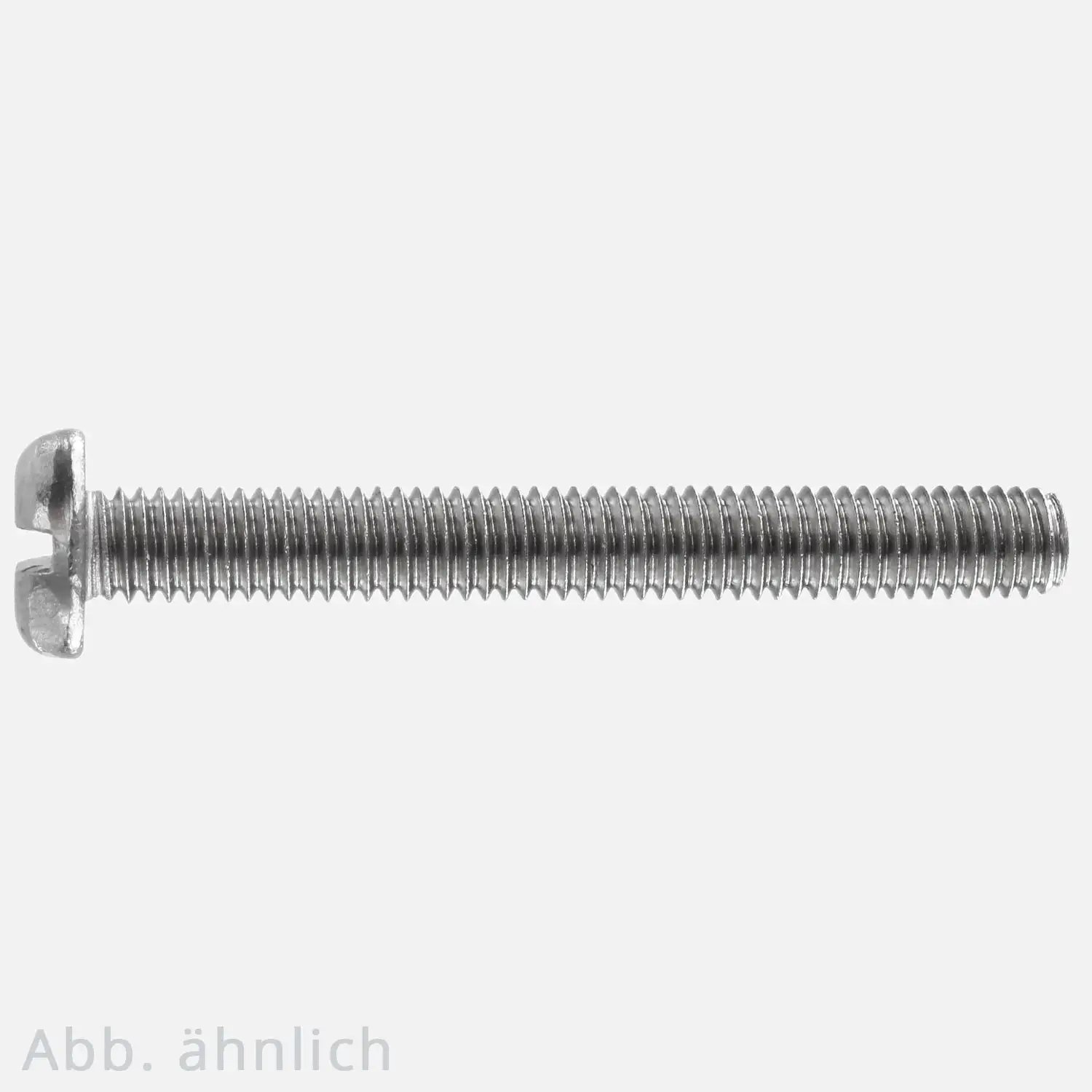 Flachkopfschraube | DIN 85 | mit Schlitz | Edelstahl A2