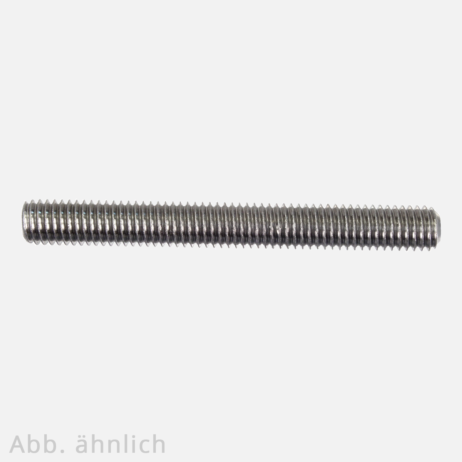 100 Gewindestifte M8x30 mm Ringschneide - DIN 916 / ISO 4029 - Edelstahl A2