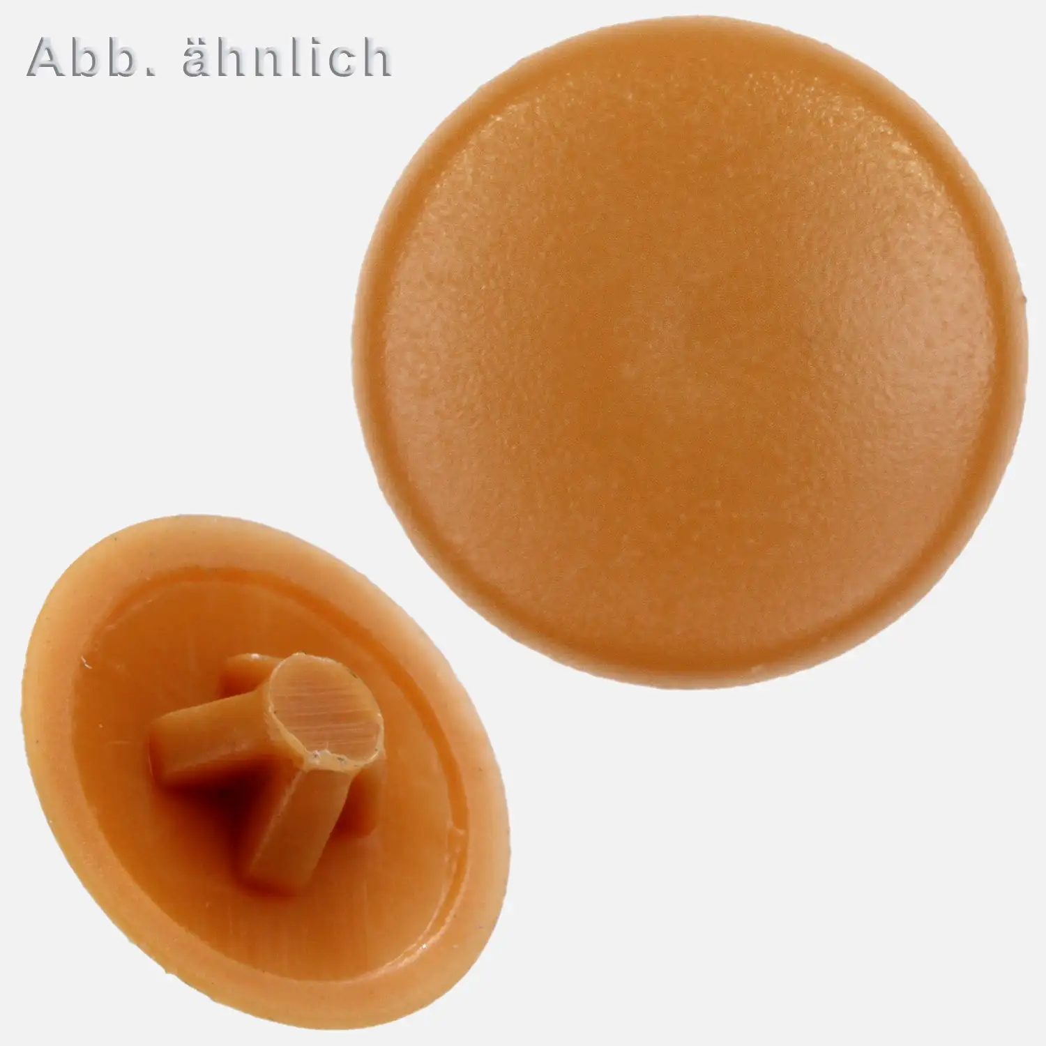 1000 Abdeckkappen für PZ 2 (Pozidriv) - Ø Kappen=12mm - hellbraun(RAL8001)