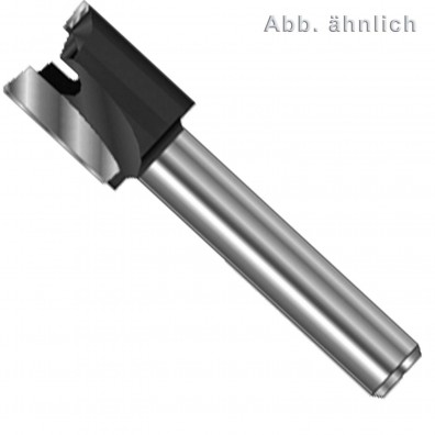 1 Edessö Planfräser HW für eingelassene Beschläge, 12 mm Schaft, 30 mm
