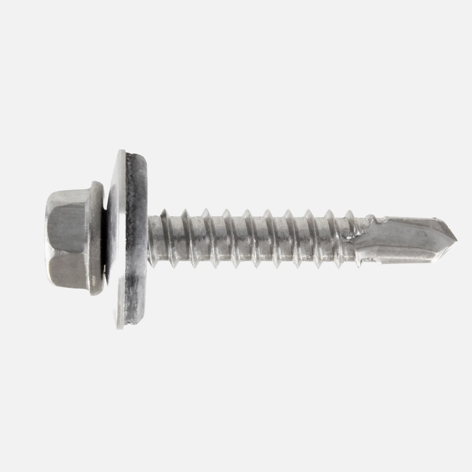 1 Bohrschraube Form K DIN 7504 Edelstahl A2 16mm Dichtscheibe 5,5x32 mm