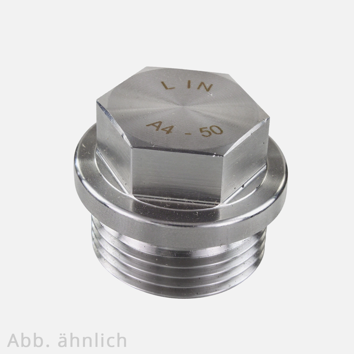 5 Verschlussschrauben 1 1/2 Zoll Rohrgewinde - DIN 910 - Edelstahl A4