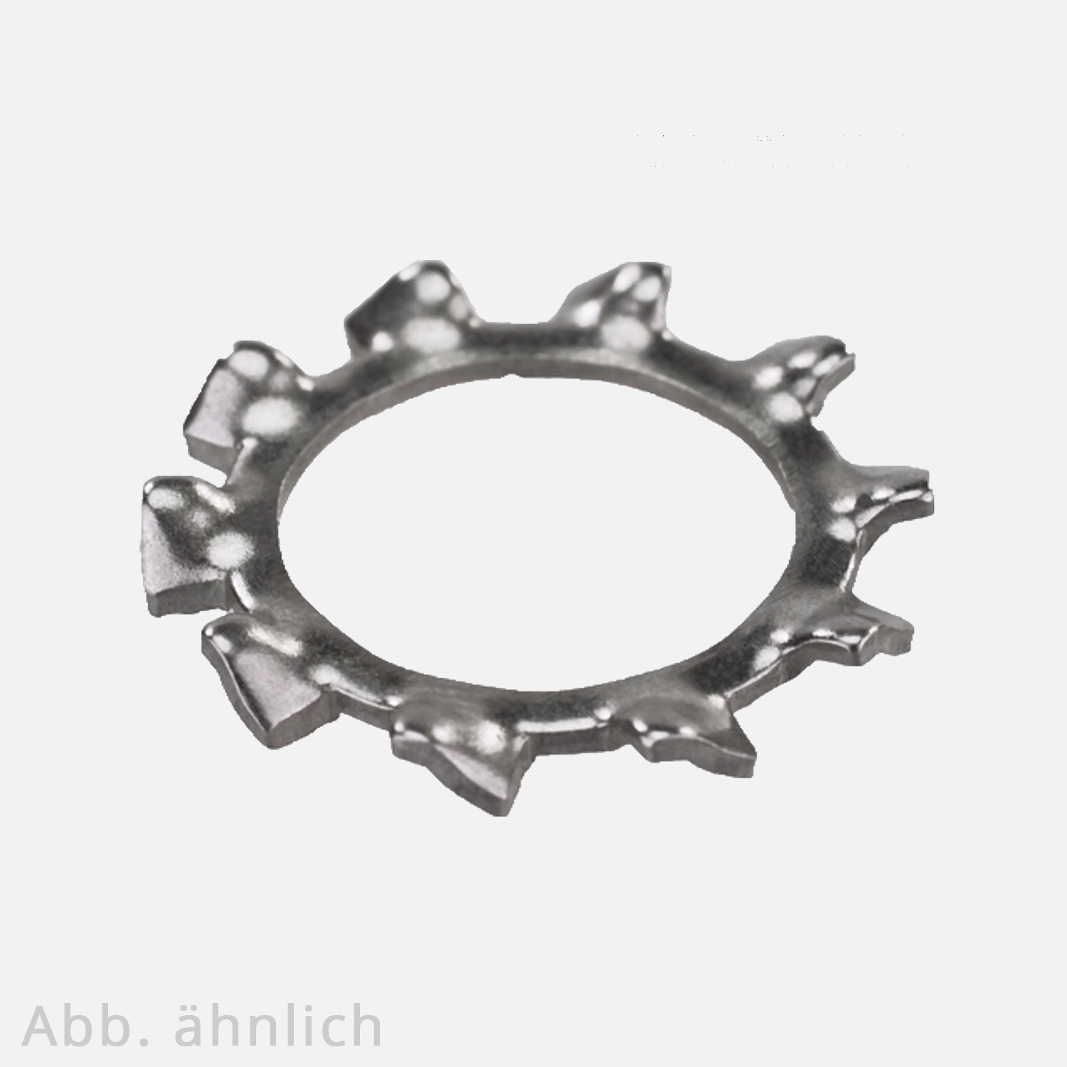 100 Zahnscheiben DIN 6797 Form A 1.4310 M6