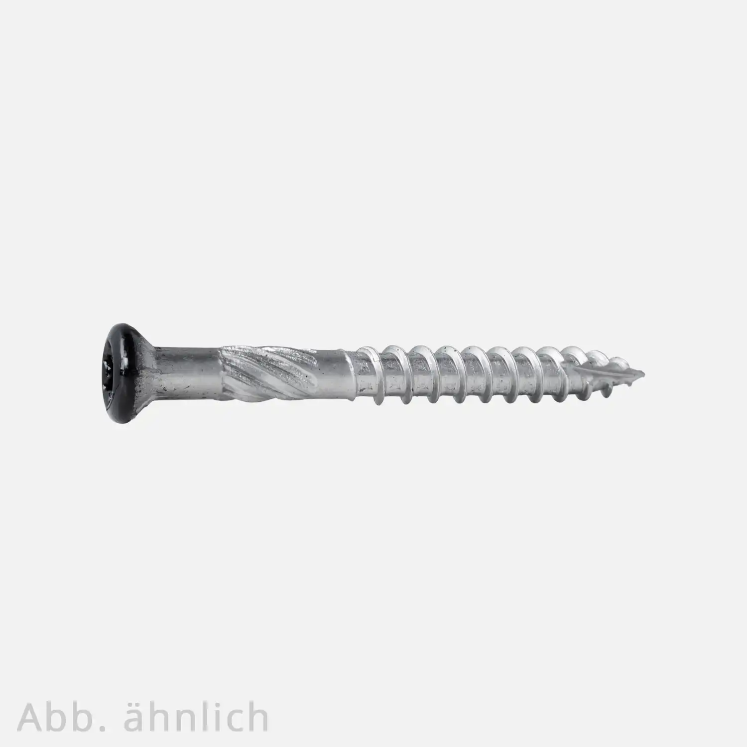 Fassaden-Profilholz-schraube | Cut-Spitze | gehärtet Linsenkopf | Edelstahl 410 | schwarz | Schaftfräser am Gewindeende