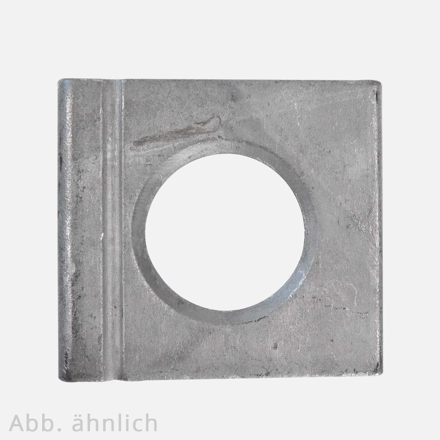 1 Vierkantscheibe - keilförmig 14% - 17 mm - DIN 6917 - Feuerverzinkt