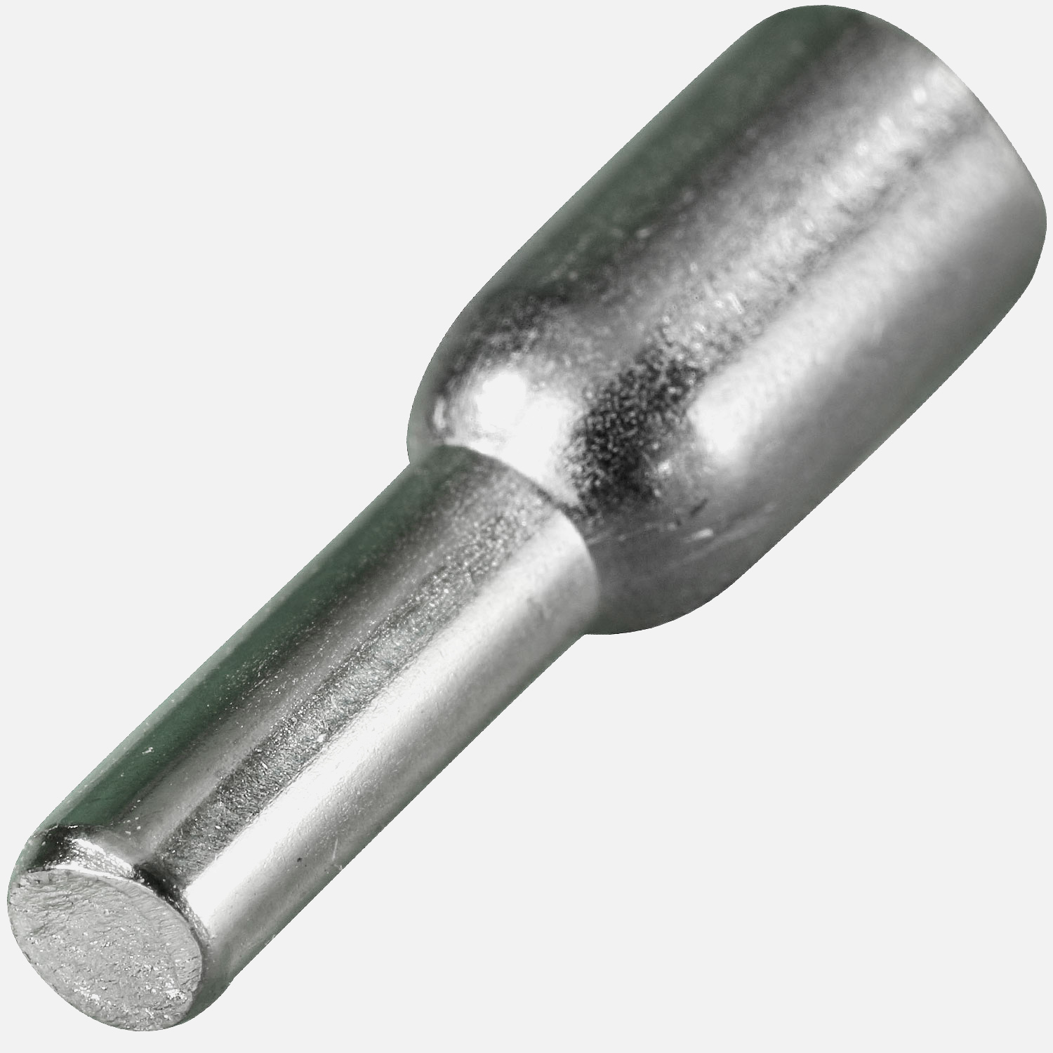 100 Duplo-Bodenträger,Stahl, zweiseitiger Zapfen 3/5 mm, 16 mm lang, vernickelt 