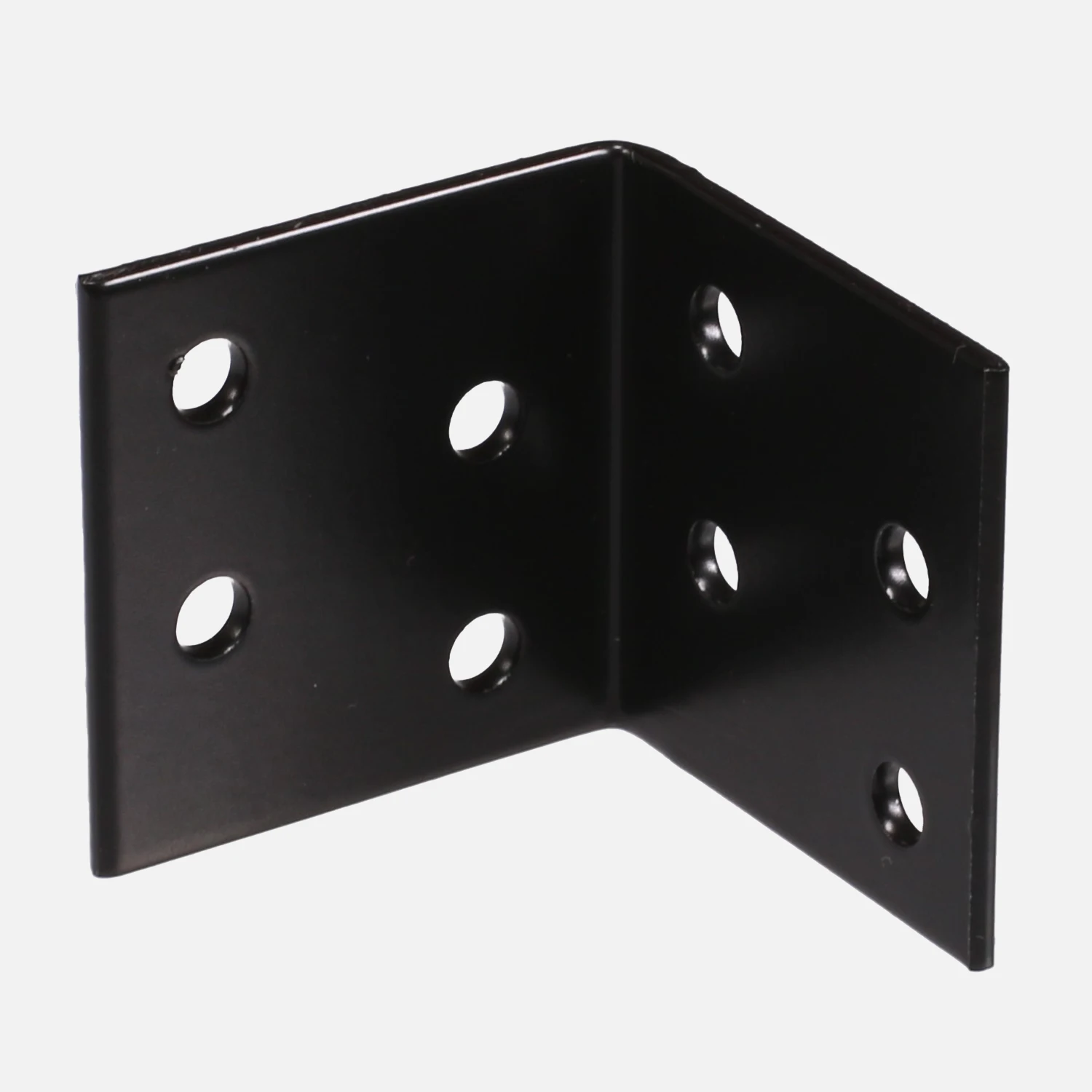 1 Alberts Winkelverbinder - verzinkt- schwarz - kunststoffbeschichtet - 40 x 40 x 40 mm