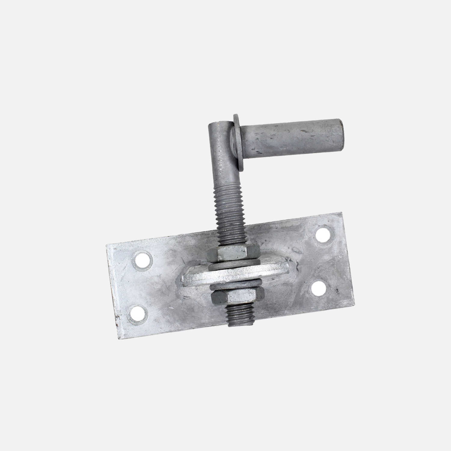 1 Alberts Kloben verstellbar um 20 mm feuerverzinkt Dorn 13 mm 100x40 mm