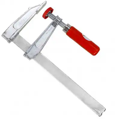 1 Schraubzwinge für Heimwerker leichte Ausführung Zinkdruckguß 200x80 mm