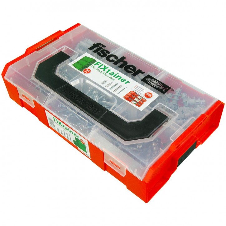 241 tlg. FISCHER FIXtainer - Hält-Alles-Box - Universal- und Gipskartondübel