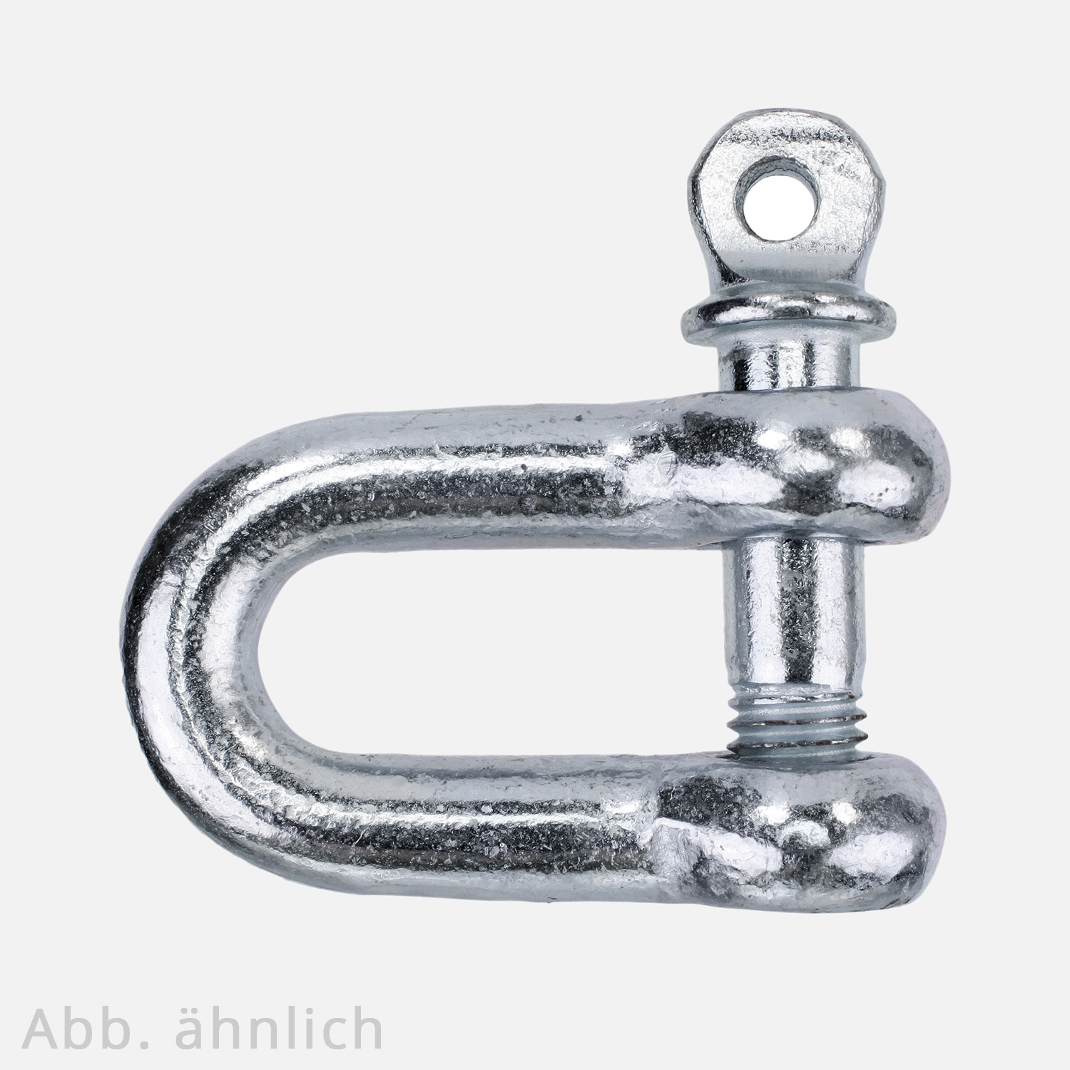 Rundschäkel, kurze Form, WLL 90 kg, Augenbolzendurchm., Edelstahl A4