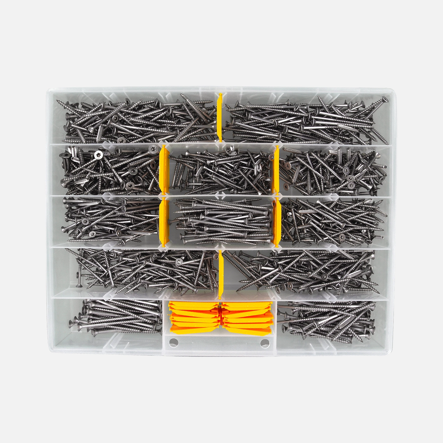 960 tlg Sortiment Spanplattenschrauben Senkkopf Edelstahl A2 Torx 4x40 bis 5x80