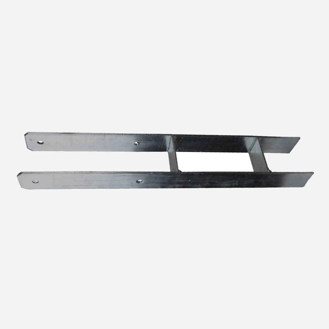 1 Pfostenträgerbundle für 90 mm Pfosten - 2 Alberts H-Pfostenträger + Schrauben