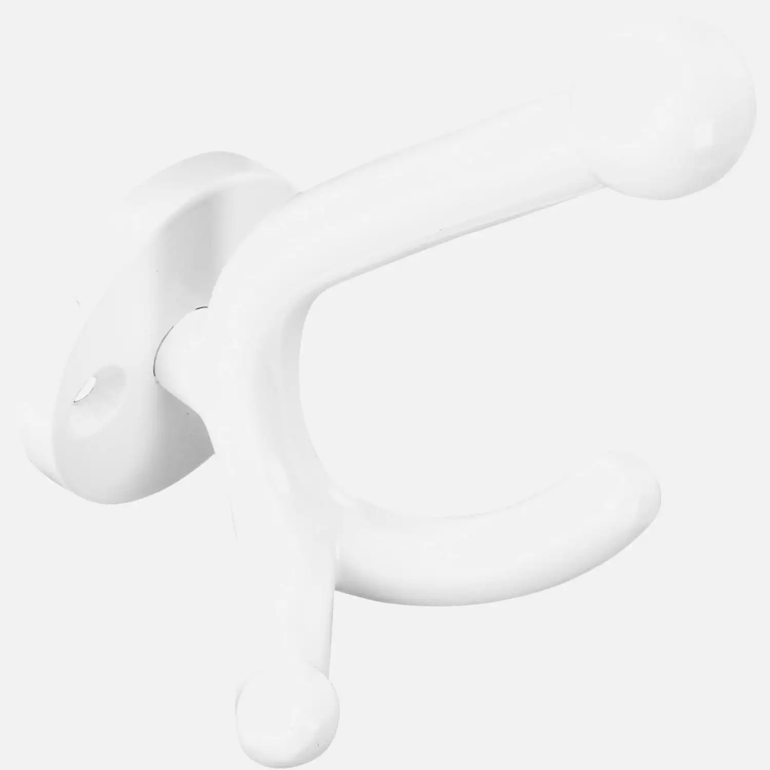 1 HSI Huthaken Aluminium-Guß weiß beschichtet 120mm