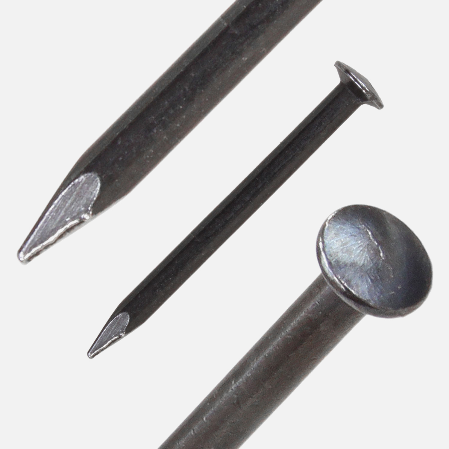 1000 BÄR Stahlnägel 2x30 mm, gehärtet mit Linsenkopf und geschnittener Spitze