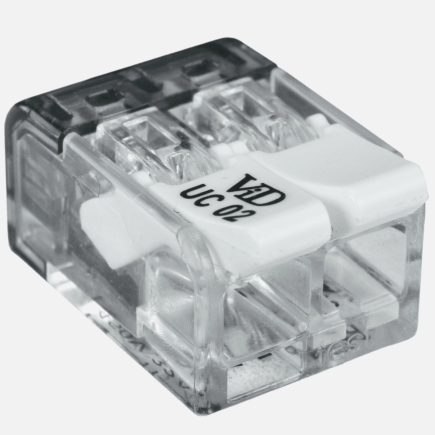 100 VDE Hebelklemmen, Verbindungsklemmen 0,2-4 mm Querschnitt,2-fach