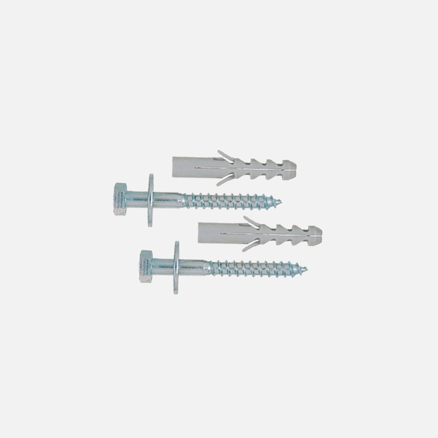 6 tlg. FISCHER WC- und Sanitärbefestigung WL mit Spreizdübel S 12, Schrauben 10x80 mm und Unterlegscheiben