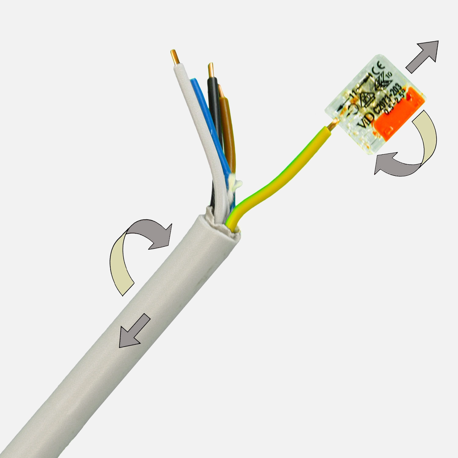100 ViD Steckklemmen / Federzugklemmen - Polzahl: 5