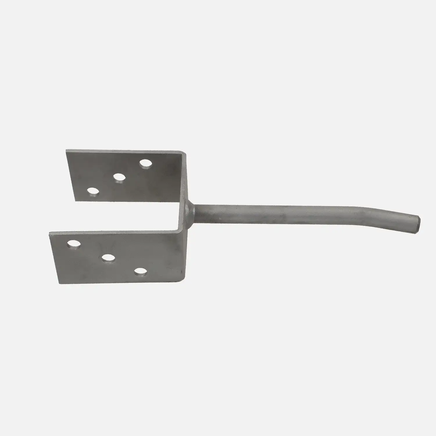 U-Pfostenträger | mit 400mm Riffeldolle | feuerverzinkt