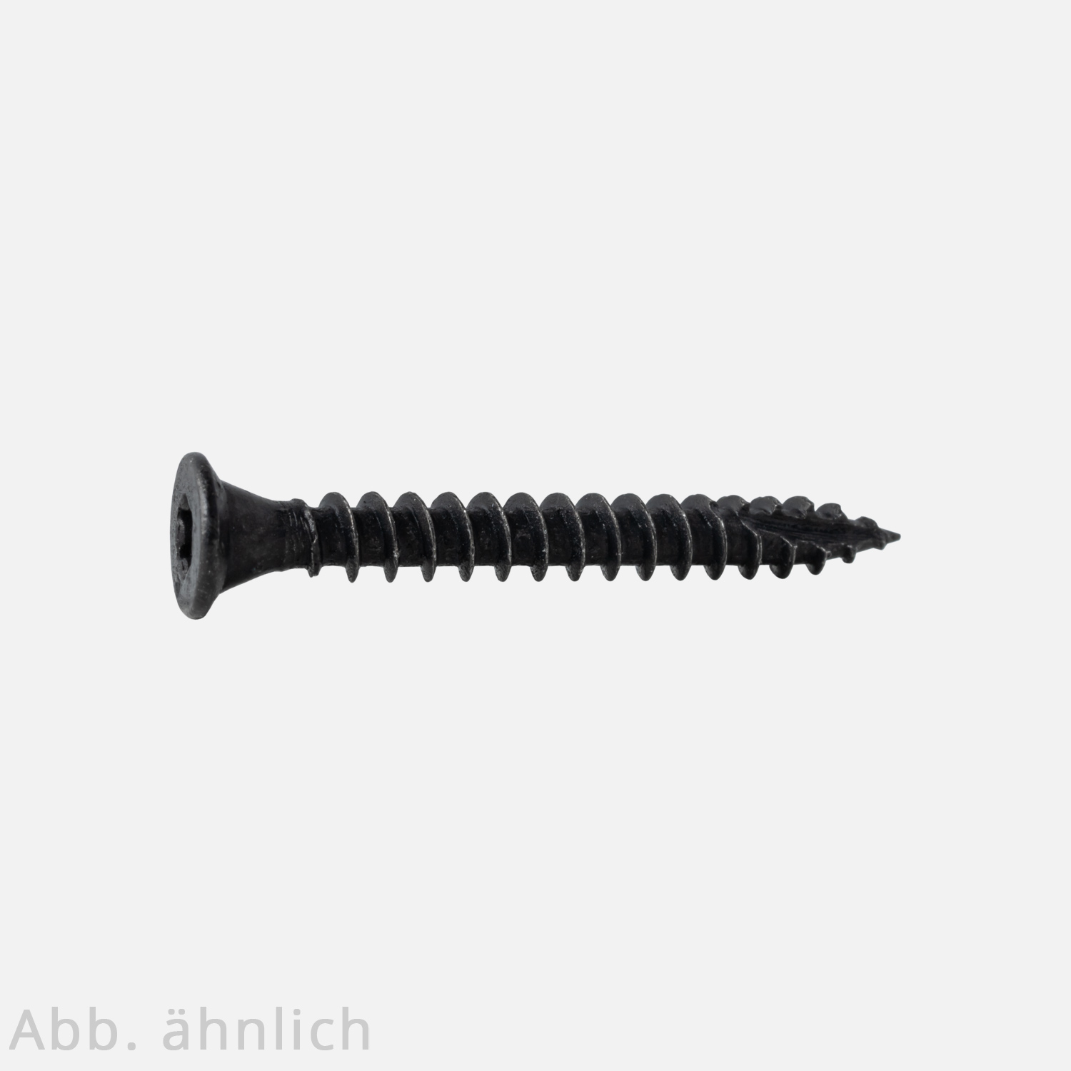 100 Scharnierschrauben hat einen kleinen Kopf ohne Fräsrippen in schwarz mit TX-20 Vollgewinde Schneidspitze 4x40 mm