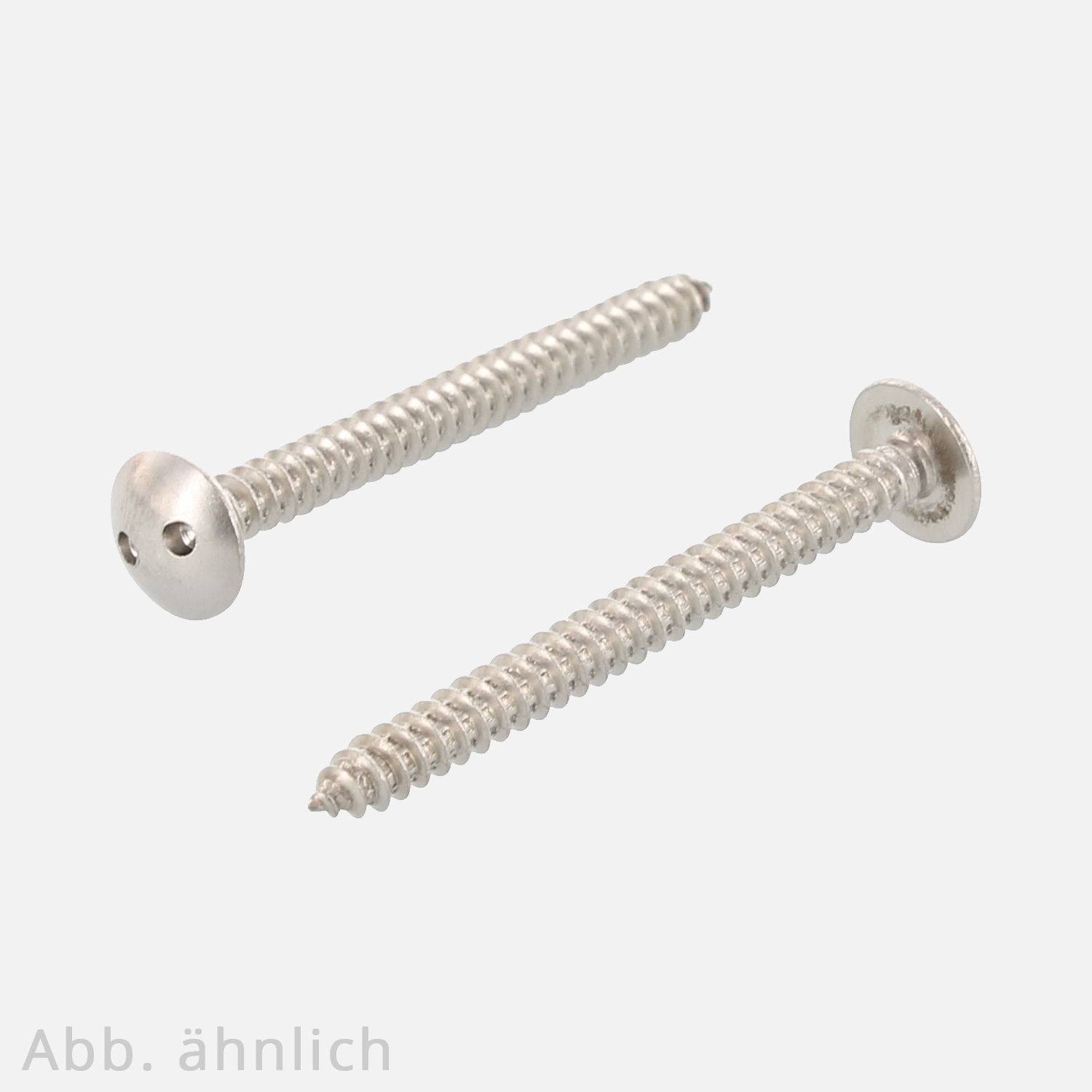 100 Sicherheitsschrauben, Rundkopf , 4,2x13 mm ,Antrieb Spanner/Zweilochantrieb 8 , Edelstahl A2