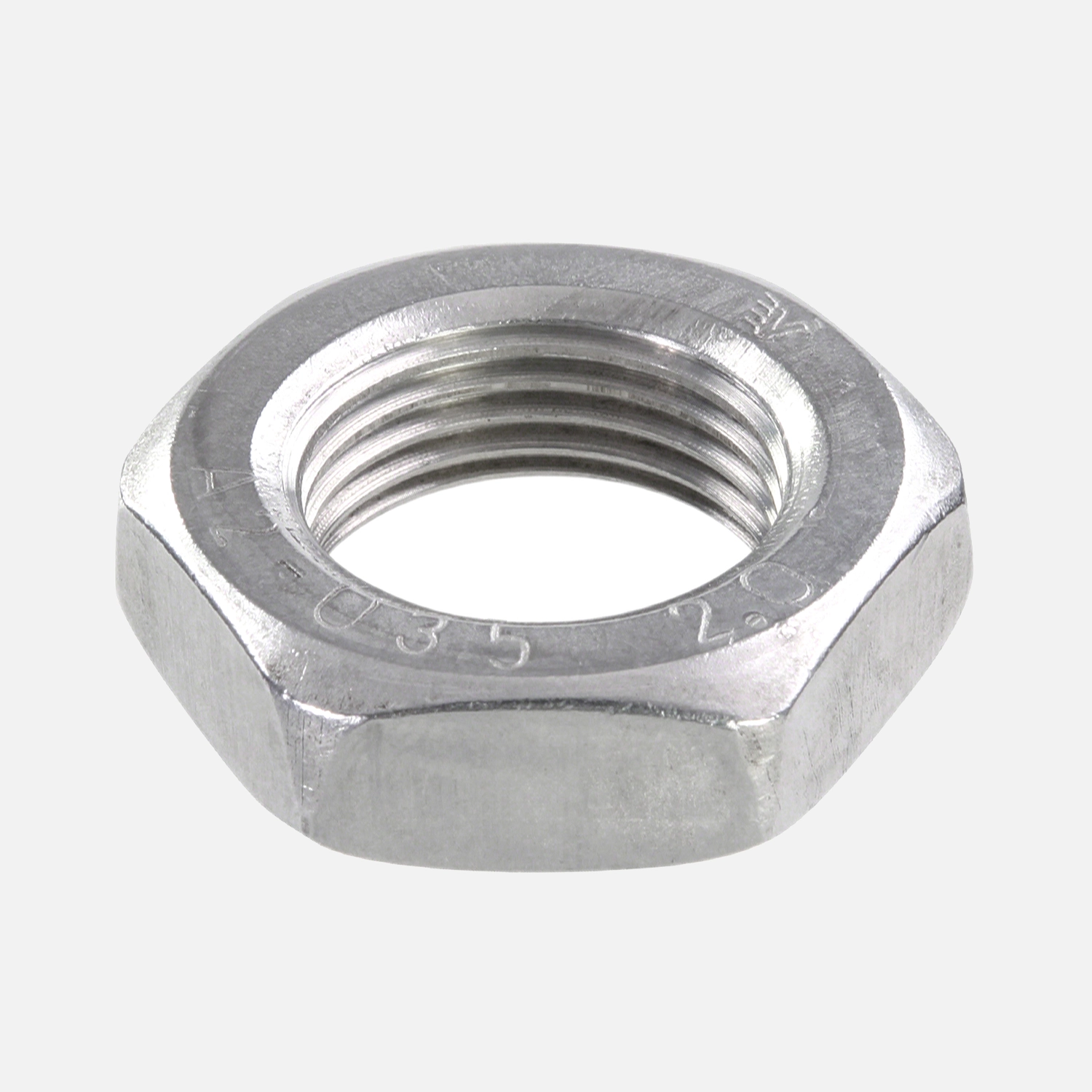 1 Sechskantmutter - M24 - Feingewinde 2mm - niedrig, Form B - A2 - DIN 439