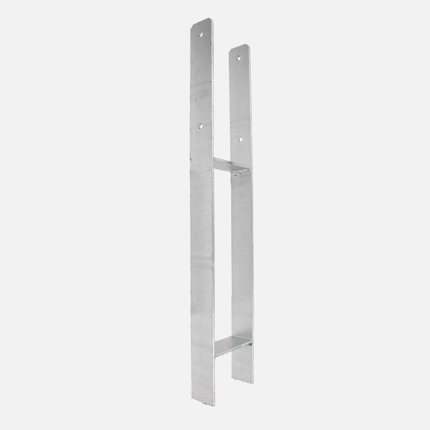 1 H-Pfostenträger feuerverzinkt verstärkt 5,5/600 mm für 140 mm Pfosten B-Ware