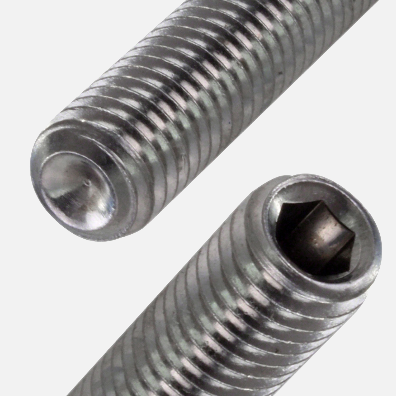 500 Gewindestifte M4x5 mm Ringschneide - DIN 916 / ISO 4029 - Edelstahl A2