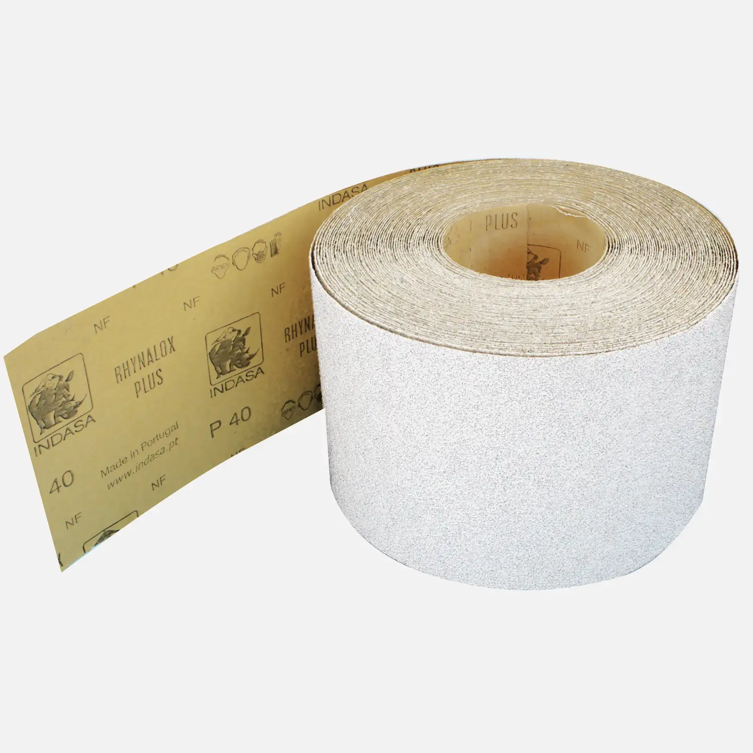 1 Rolle Schleifpapier Industrieware/weiß P40, 115mm, 5m