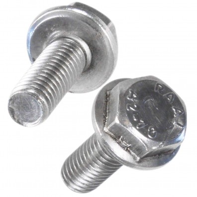 200 Sechskantschrauben mit Flansch - 6x12 mm - DIN 6921 - A2