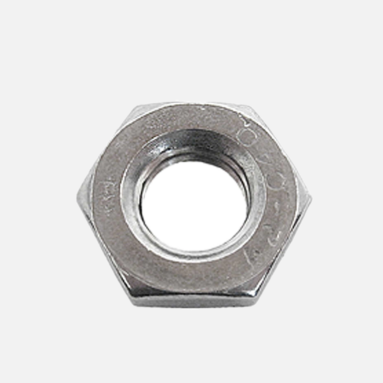 100 Sechskantmuttern M6 - niedrig, Form B=mit Fase - SW10 - A4 - DIN 439