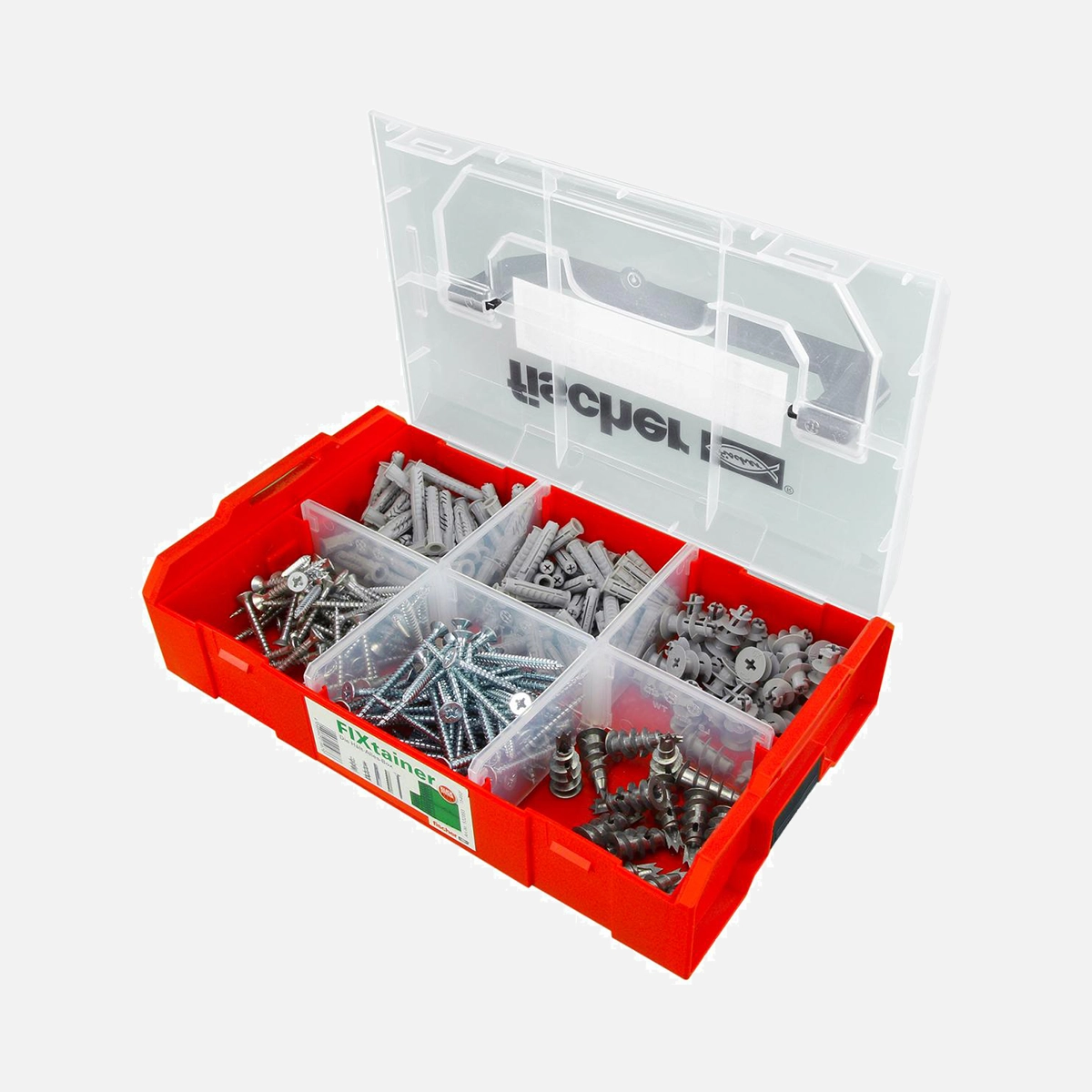 241 tlg. FISCHER FIXtainer - Hält-Alles-Box - Universal- und Gipskartondübel