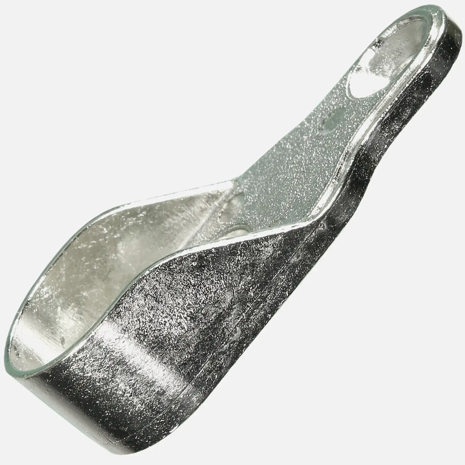10 Schrankrohrlager mit 3 Bohrungen,18x44 mm,für Ovalrohr 15x30 mm, vernickelt 
