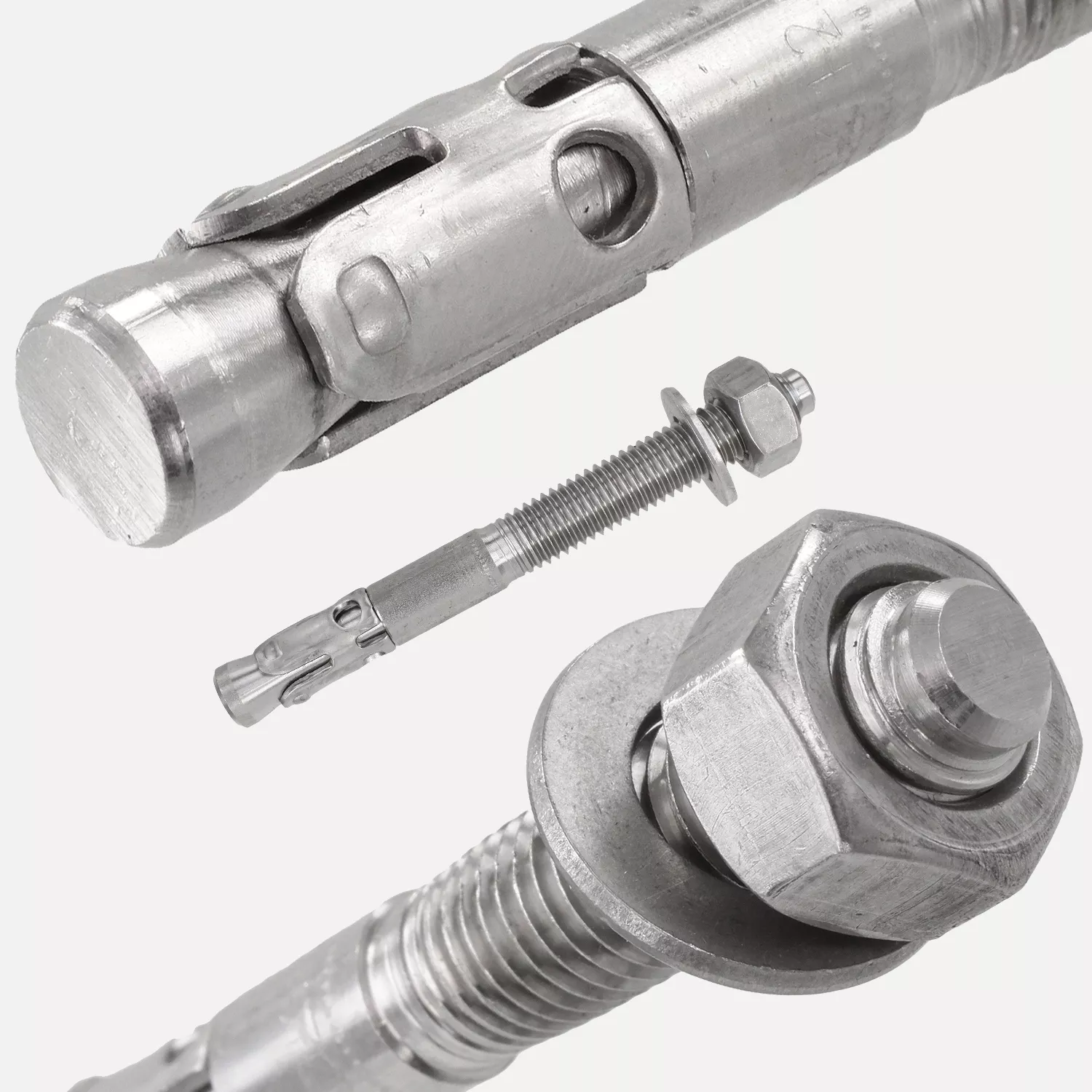 25 Bolzenanker für gerissenen + ungerissenen Beton, Edelstahl A4 12x110mm