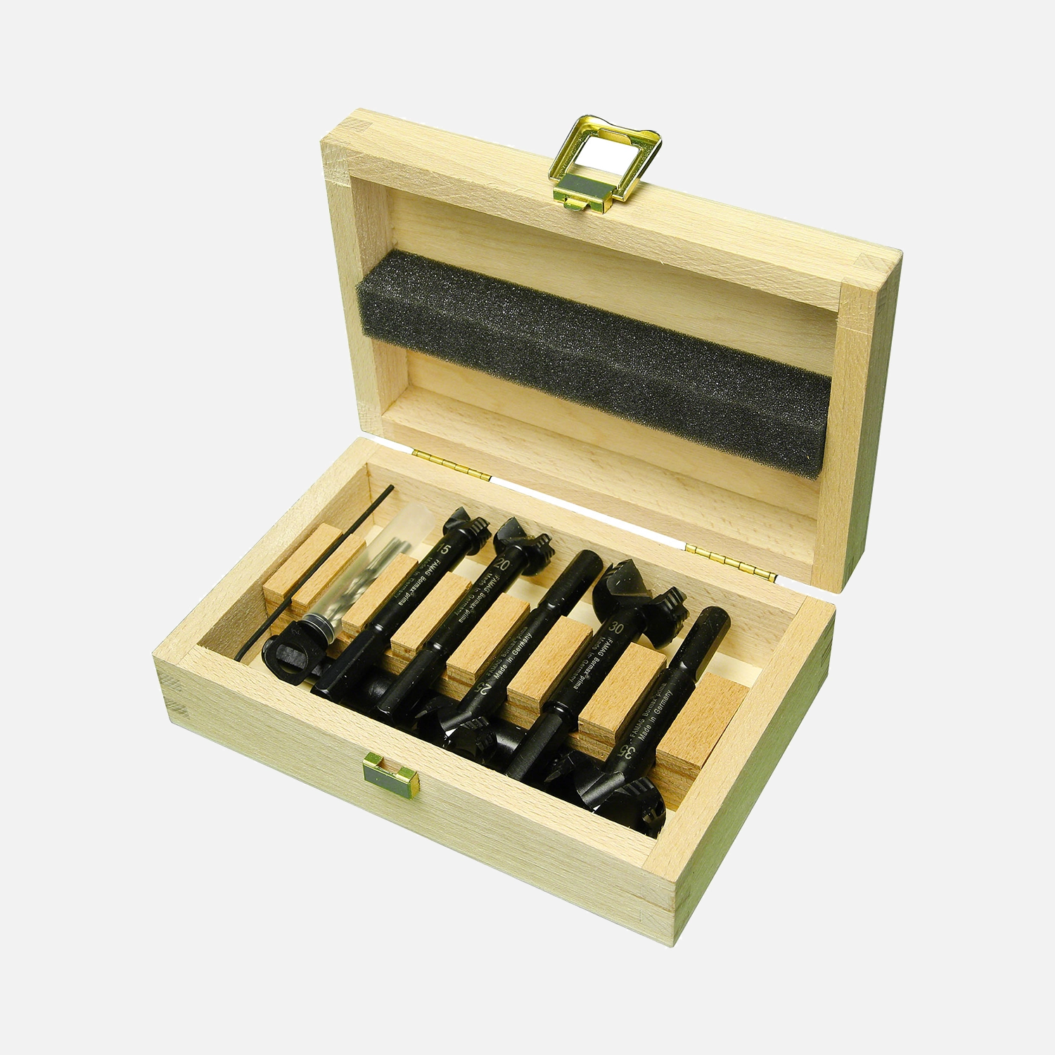 9 tlg FAMAG Bormax-WS prima Forstnerbohrersatz 15,20,25,30,35 mm mit Bohrverl.