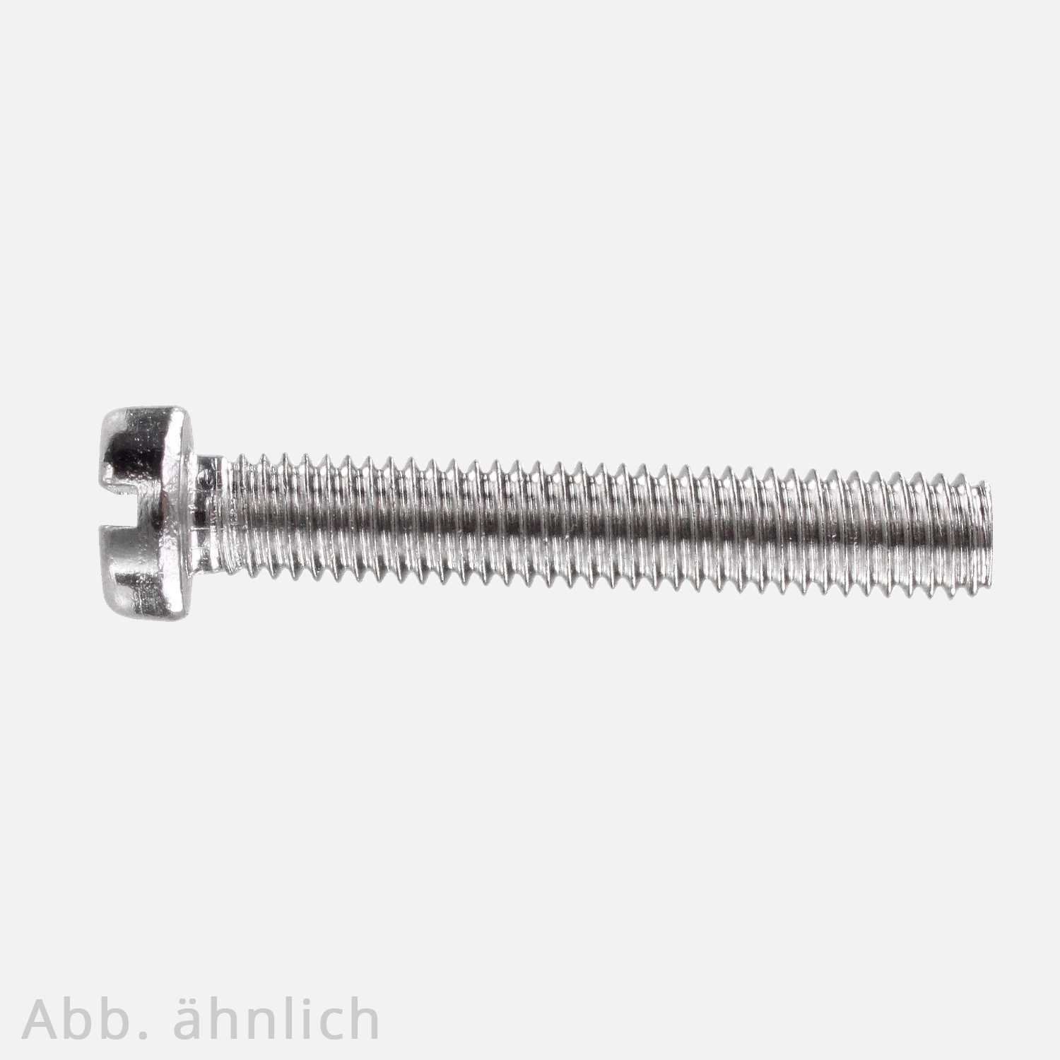 Zylinderschraube | DIN 84 | Schlitz | Messing | vernickelt