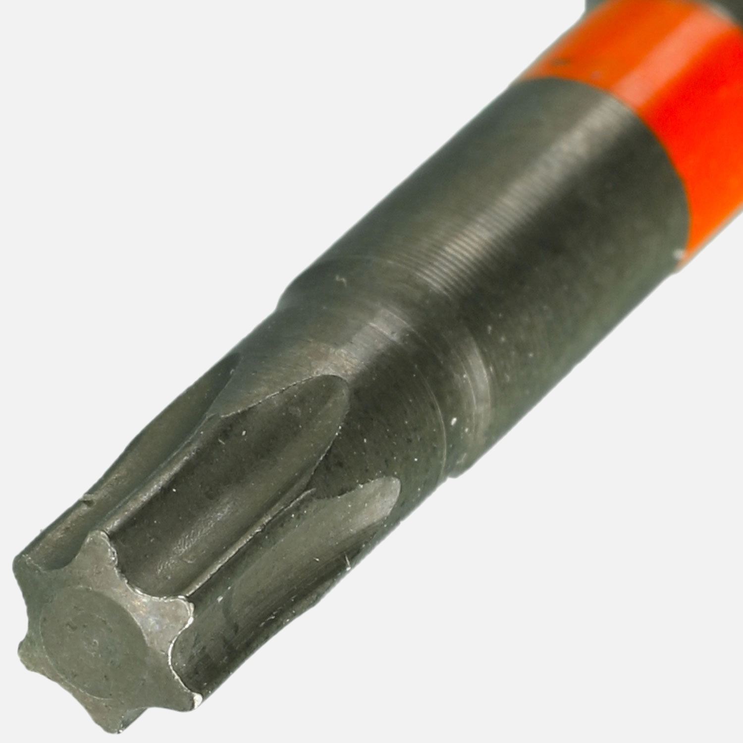 2 Torx Bits TX 25,Torsion,1/4 Zoll Aufnahme C 6,3, Länge 50mm, Farbring orange
