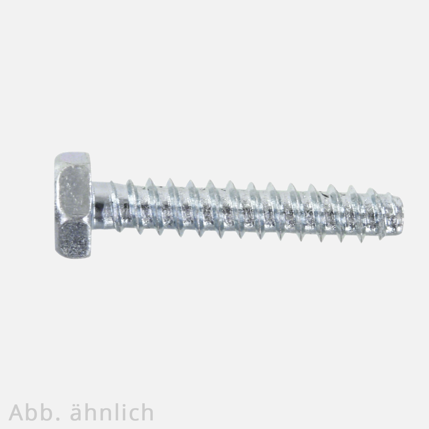 250 Sechskant-Blechschrauben 6,3x25 mm, Form F mit Zapfen, DIN 7976, verzinkt