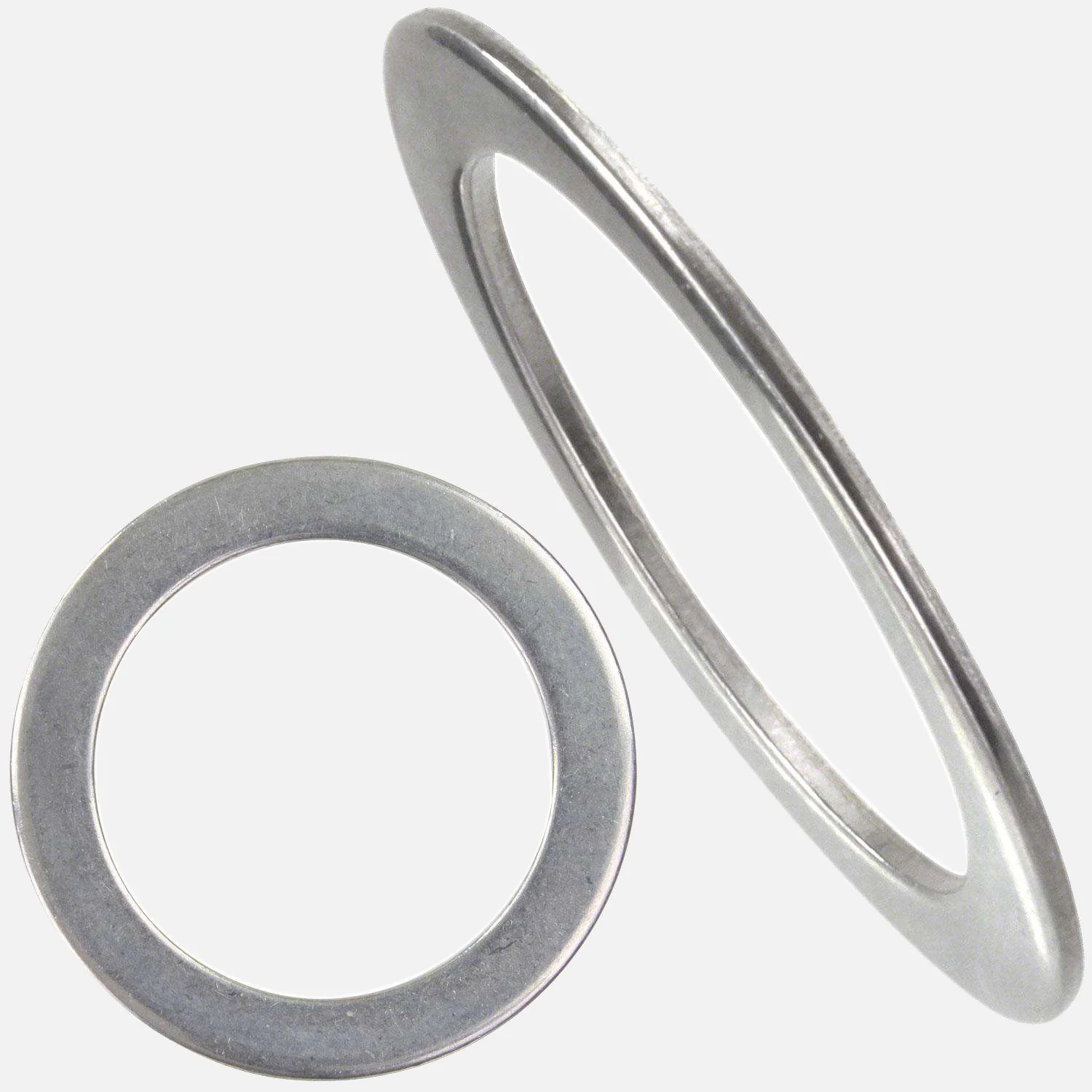 100 Passscheiben DIN 988 , 17 x 24 x 0,5 mm , Edelstahl A2