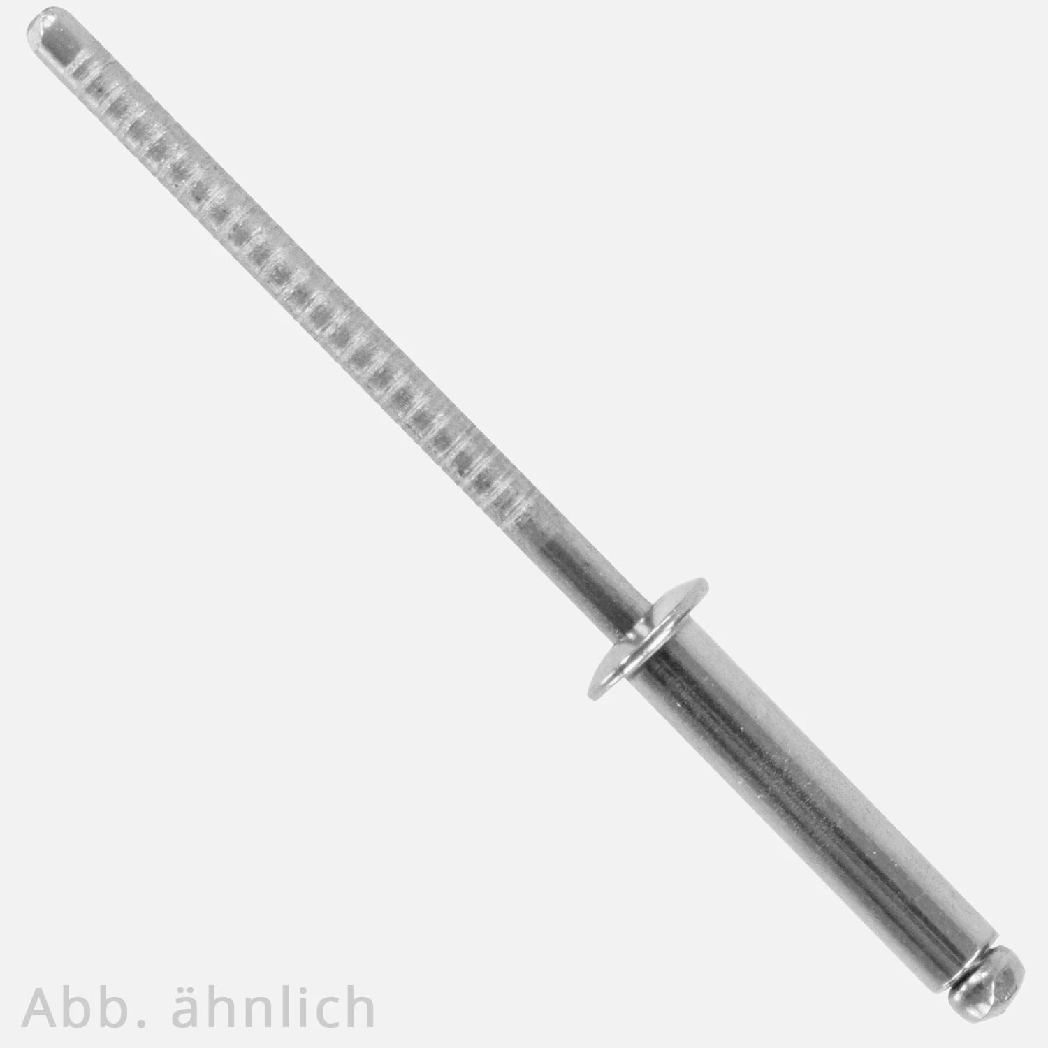 Blindniete | ISO 15983 / DIN 7337 | Flachkopf | gerillt | Edelstahl A2/A2
