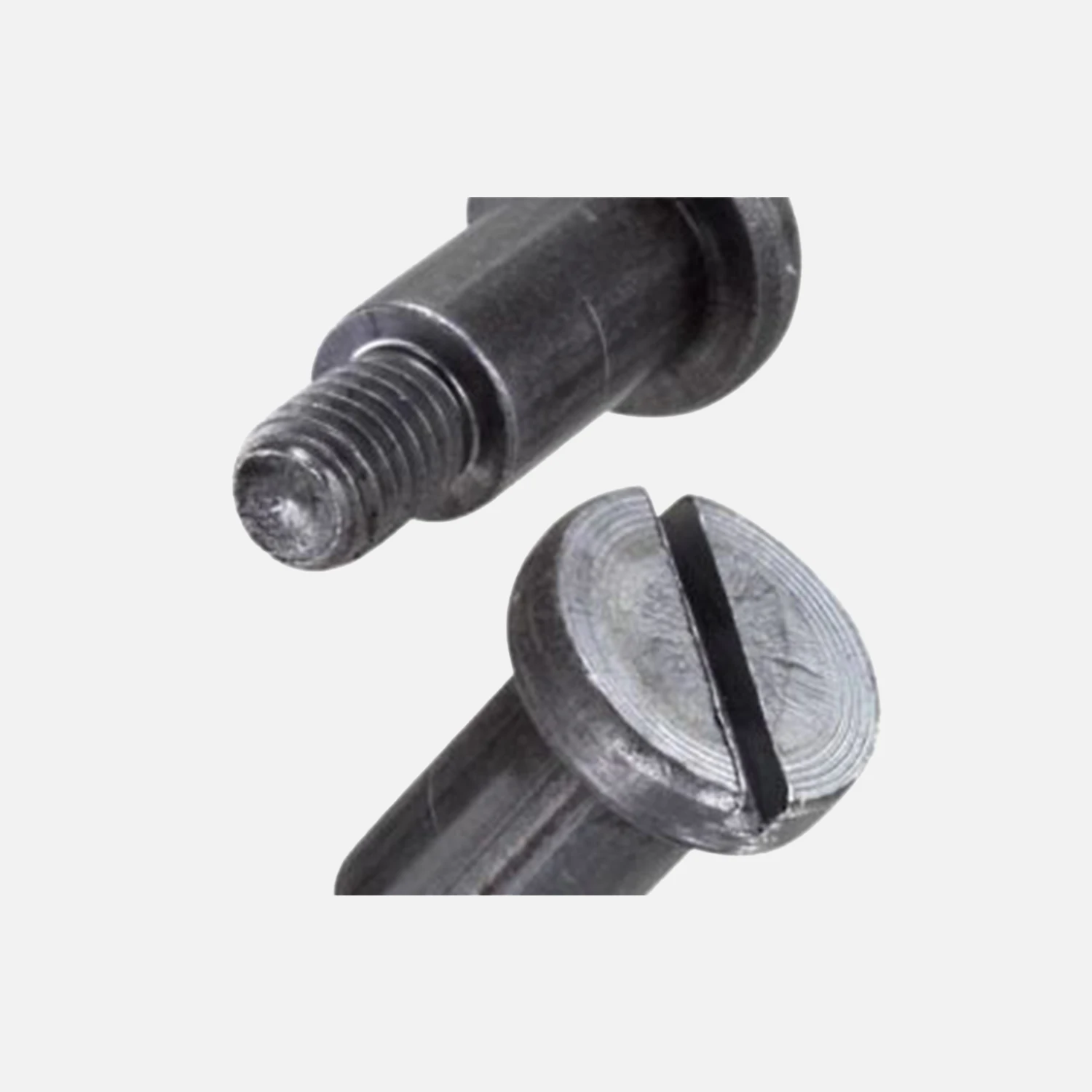 100 Flachkopfschrauben M3x10 mm - DIN 923 - Schlitz + Ansatz - 4.6/5.8 blank