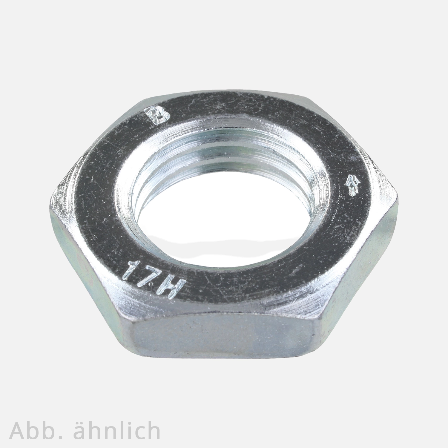 Sechskantmutter | DIN 936 | Linksgewinde | niedrige Form | SW | Stahl 14H