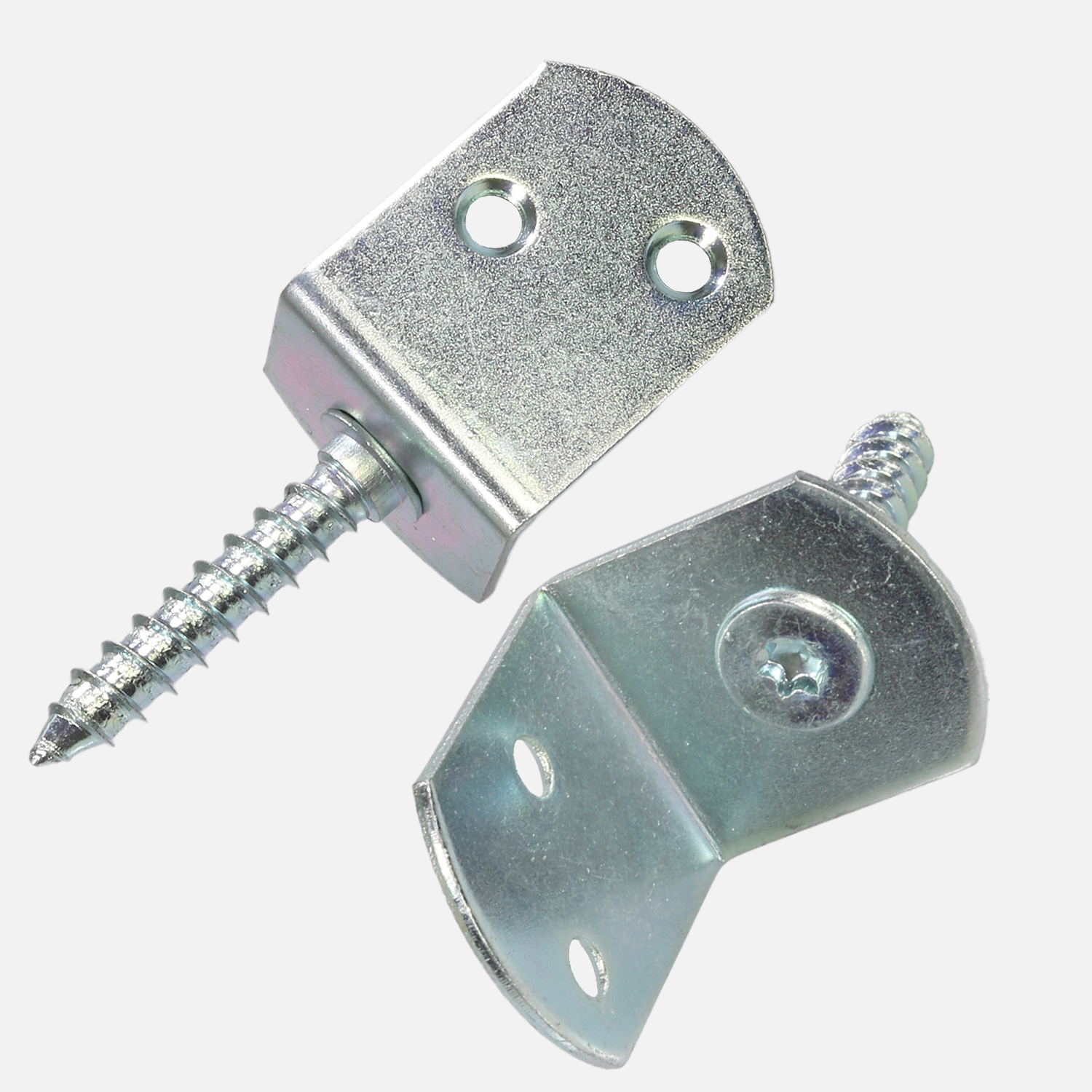 50 Flechtzaunhalter, dickschichtpassiviert, L-Form - 83x32x30x38 mm