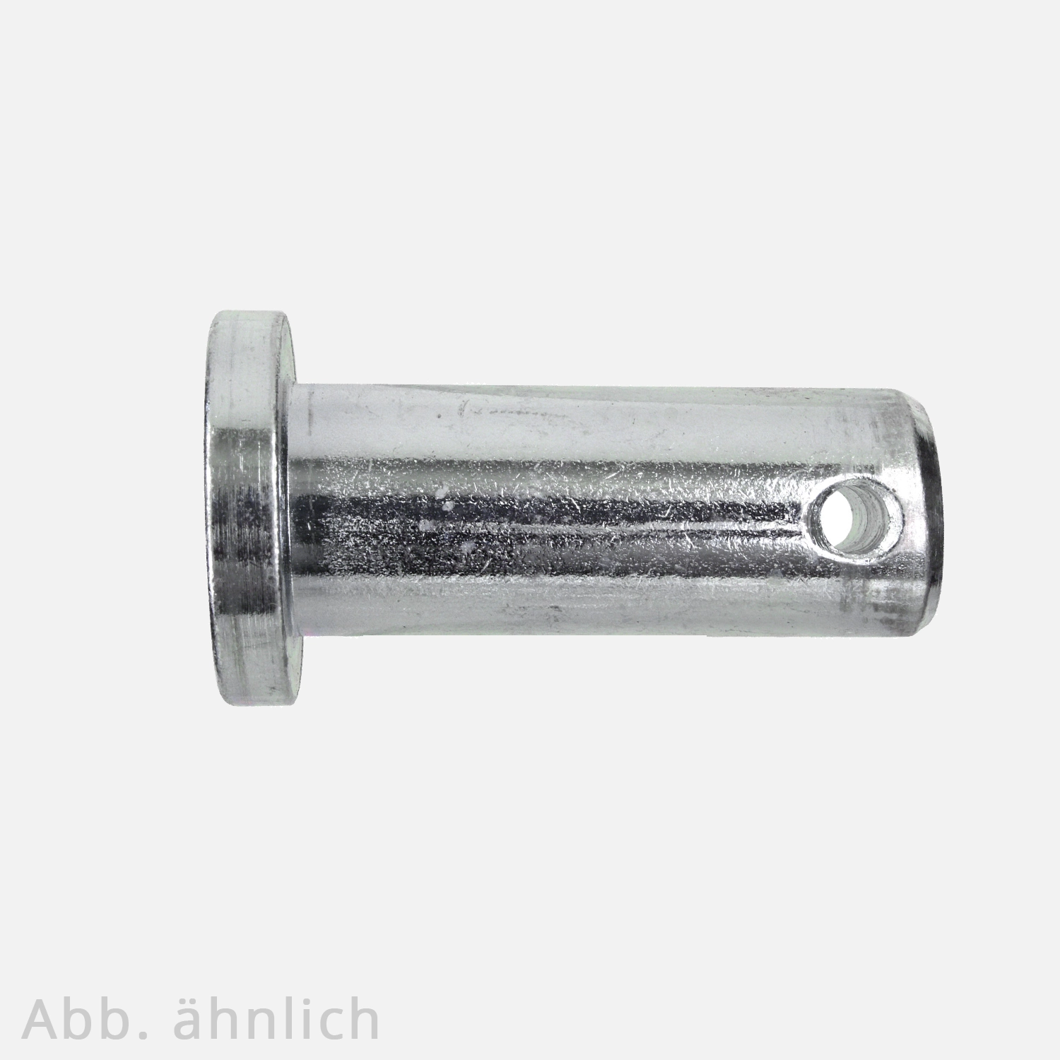 1 Bolzen mit Kopf 16x50 mm - mit Splintloch - verzinkt